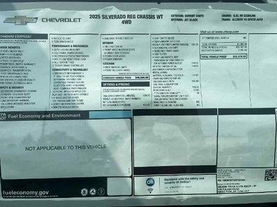 2025 Chevrolet Silverado 3500 HD Chassis Cab Work Truck