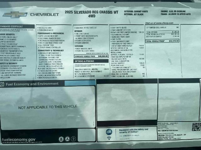 2025 Chevrolet Silverado 3500 HD Chassis Cab Work Truck