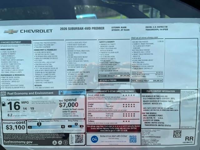 2026 Chevrolet Suburban Premier