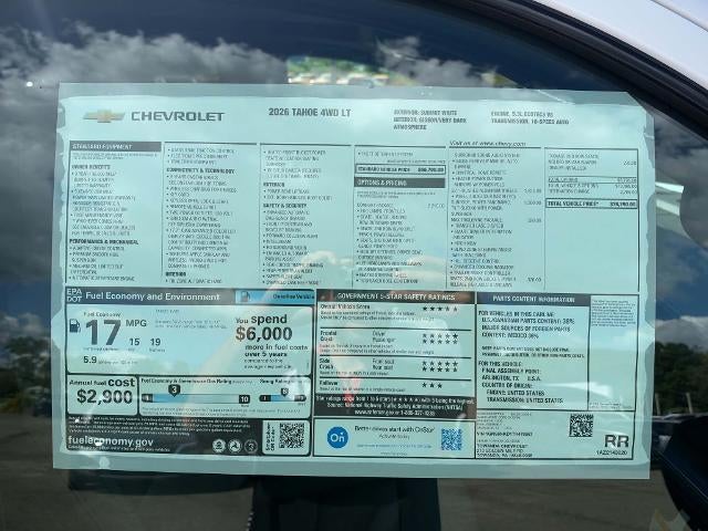 2026 Chevrolet Tahoe LT