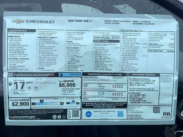 2026 Chevrolet Tahoe LT
