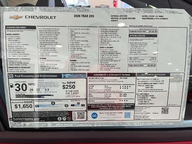 2026 Chevrolet Trax 2RS